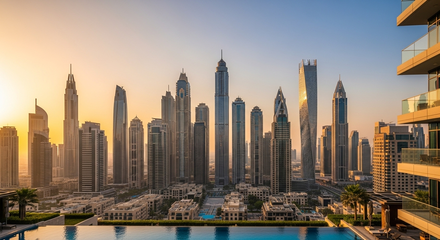 Dubai luxury real estate skyline